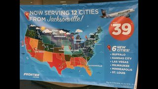 Frontier Airlines adding 6 new nonstop flight destinations out of Jacksonville International Airport