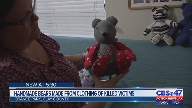 Woman Sews Teddy Bears To Keep Memories Of Murder Victims Alive Wjax Tv Woman Sews Teddy Bears To Keep Memories Of Murder Victims Alive Wjax Tv