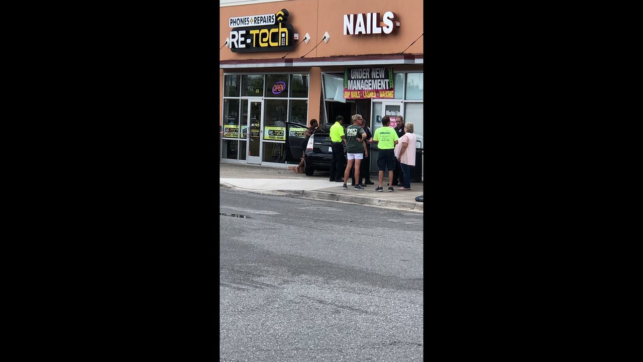 Car Into Nail Salon At River City Marketplace Wjax Tv