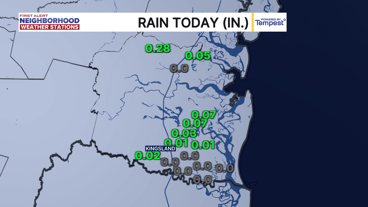 First Alert Neighborhood Weather Stations - Camden - Rain Today