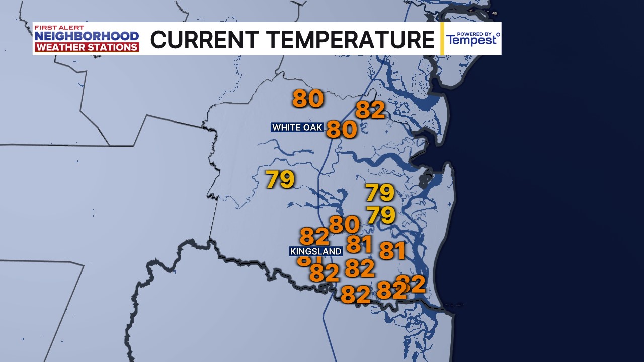 First Alert Neighborhood Weather Stations - Camden - Current Temperature