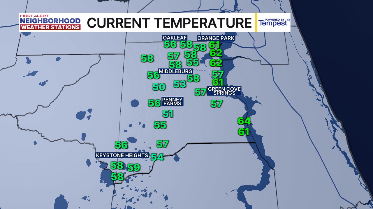 First Alert Neighborhood Weather Stations - Clay - Current Temperature