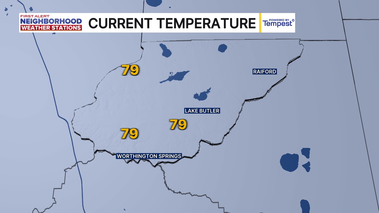 First Alert Neighborhood Weather Stations - Union - Current Temperature
